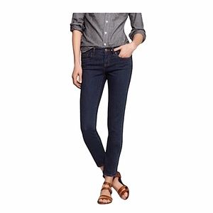 J CREW Toothpick Ankle Jeans Dark Wash